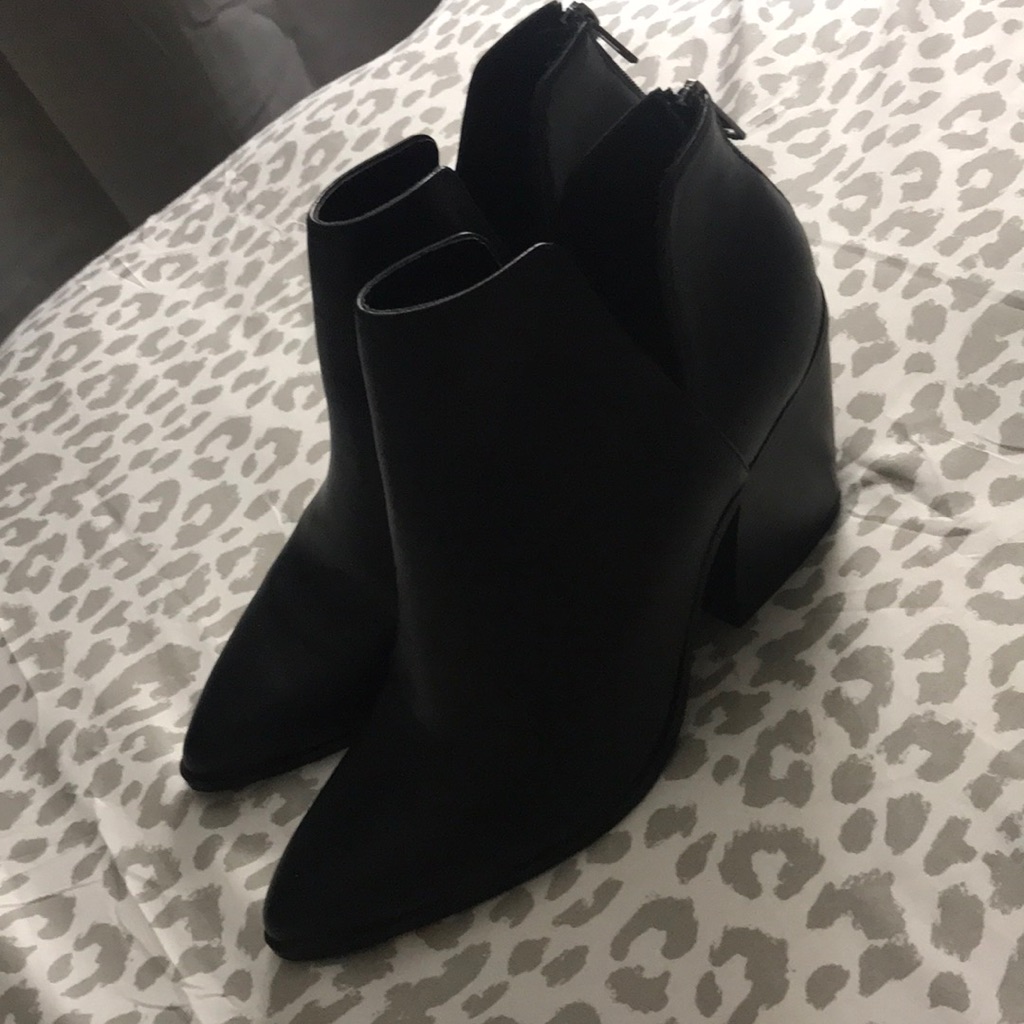 Fall Ready  Black Trendy Booties For Fall They Are Brand New
